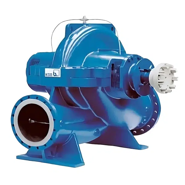 تصویر پمپ سیرکولاتور خطی KSB سری RDL، پمپ صنعتی با ظرفیت و عملکرد بالا. Image of KSB RDL linear circulator pump, high-capacity industrial pump with excellent performance.