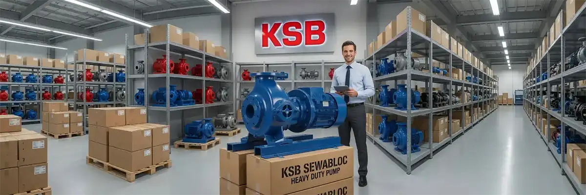 پمپ فاضلابی KSB سری Sewabloc با طراحی صنعتی و راندمان بالا - KSB Sewabloc wastewater pump with industrial design and high efficiency